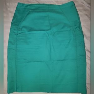 💎 White House Black Market turquoise colored pencil skirt size 10